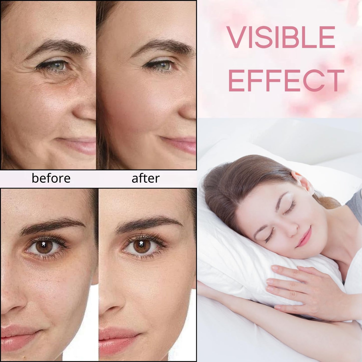 Sakura Skincare Set - Christmas Gifts - Skincare for Girls 10-12 - Skin Care for Teens 10-12 - Travel Kit for Women - Gift Set for Women with Eye Serum,Face Cream(One Size, 5PCS Sakura Scent)