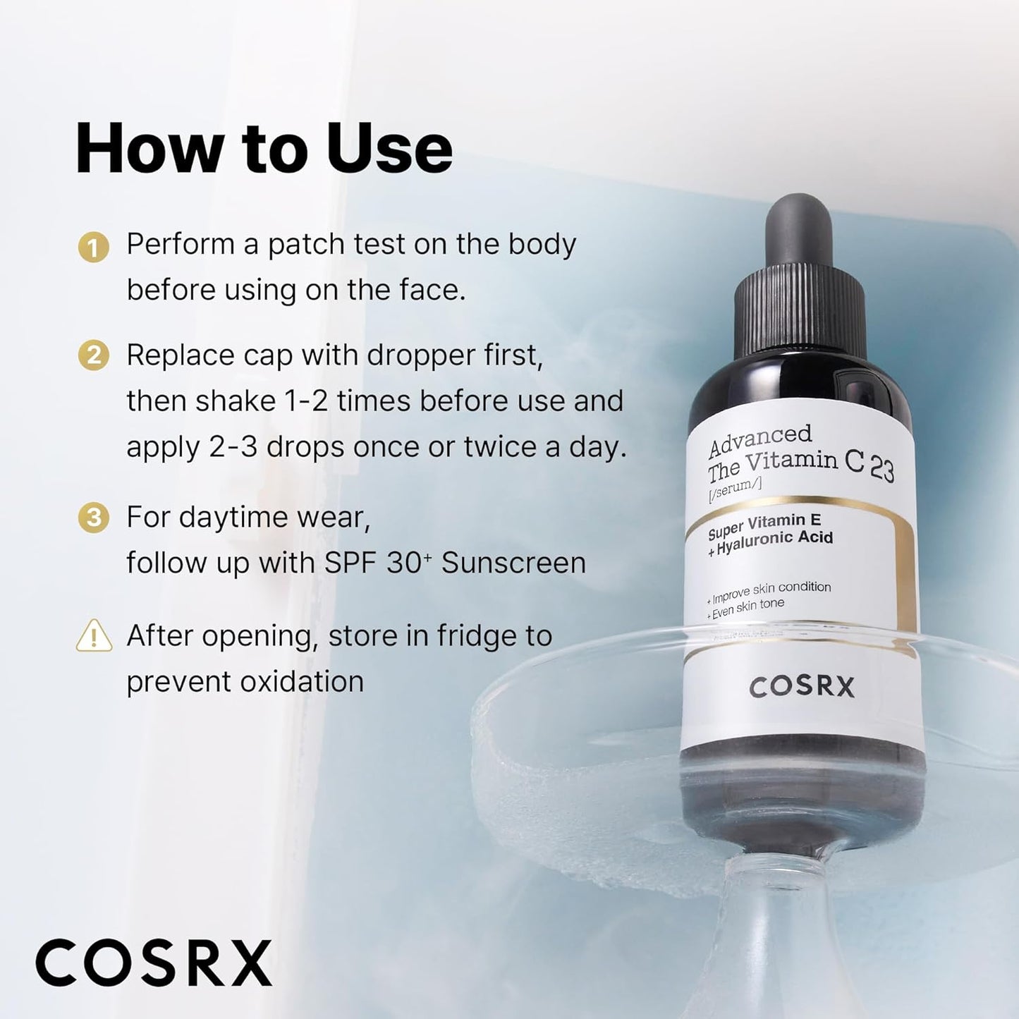 COSRX Advanced Pure Vitamin C 23% Serum - Brightening & Anti-Aging with Vitamin E & Glutathione | 0.7oz