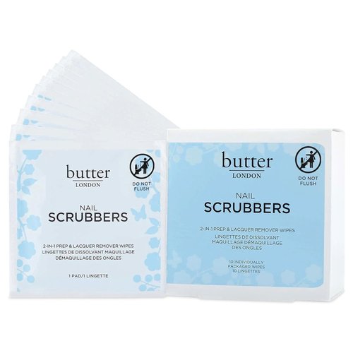 Butter LONDON Nail Polish Remover Pads - 2-in-1 Travel-Friendly Gel Wipes | Cruelty-Free & Paraben-Free