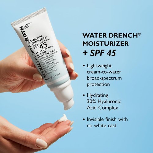 Peter Thomas Roth | Water Drench® Hyaluronic Cloud Moisturizer with SPF 45 - Hydrating & Lightweight