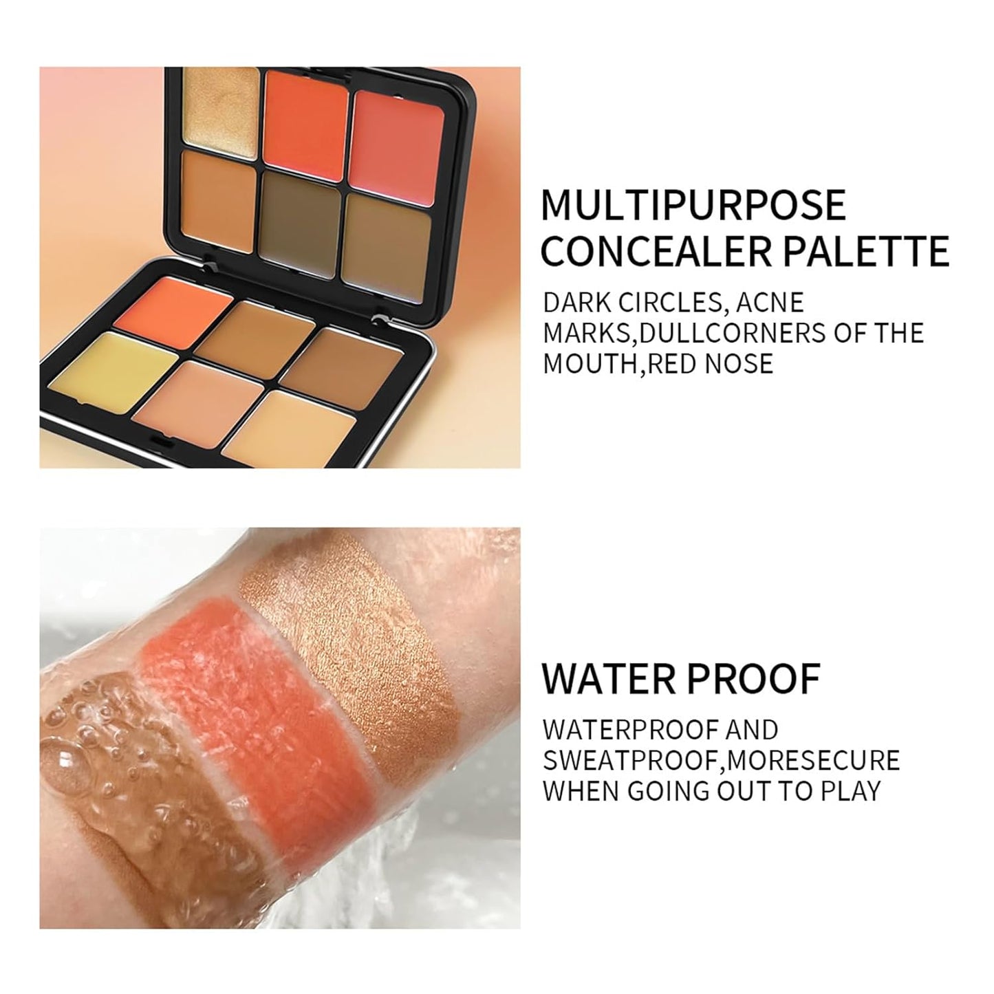 Skiennix Vegan Eyeshadow Makeup Kit - 12 Color Palette with 10 Professional Brushes | Cruelty-Free Gift Set for Women & Teens