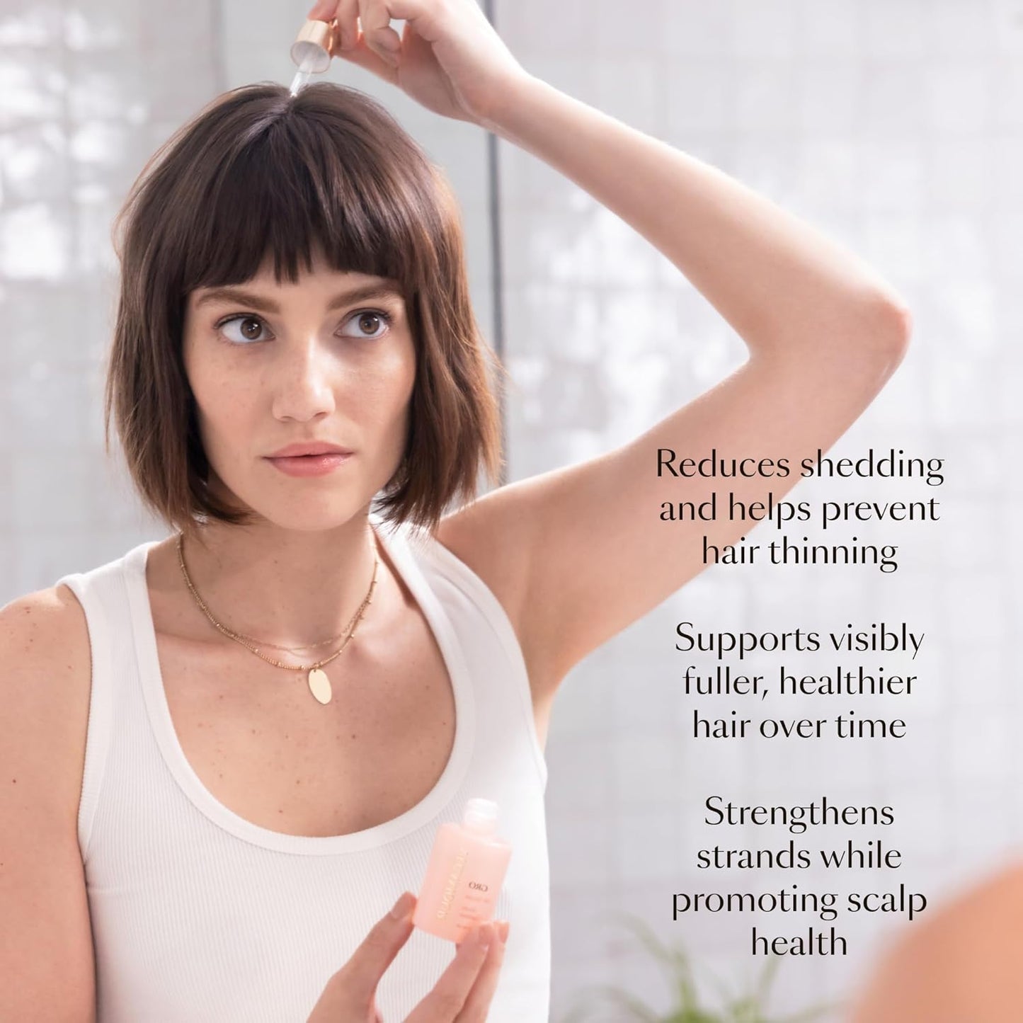VEGAMOUR GRO Hair Serum - Thicker, Fuller Hair in 90 Days | Non-Oily, Vegan, Bergamot Scented