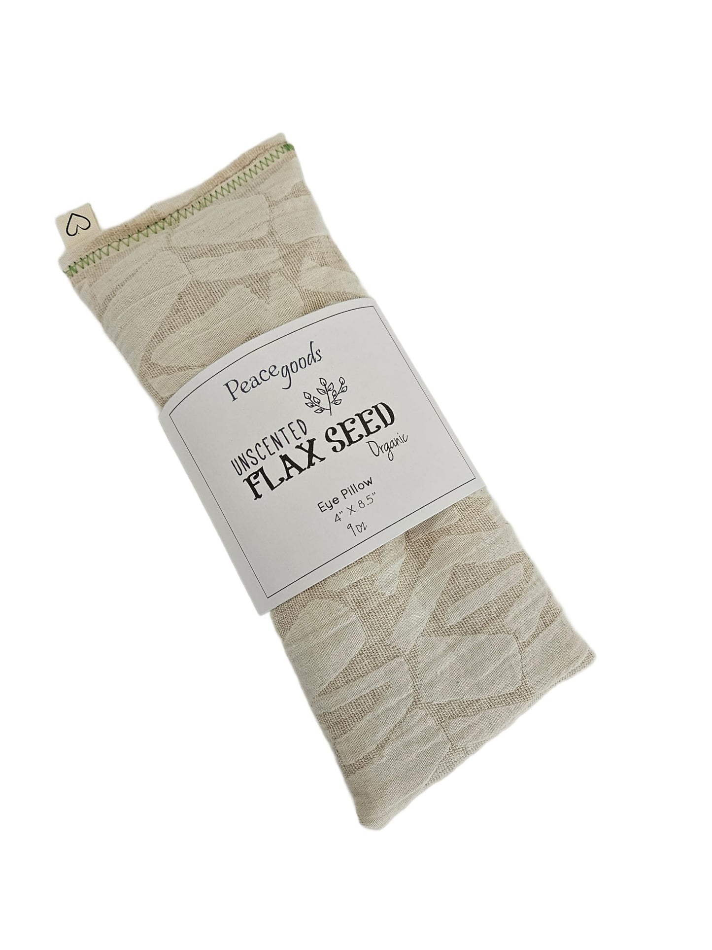 Peacegoods Unscented Eye Pillows (Sampler Pack of 5) - Soft Cotton Gauze Flannel - Filled with Flax Seed Weighted for Yoga Meditation Headache Relief Sleep Massage Bulk - Natural Gray