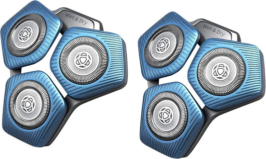 Philips SH71/50 Replacement Shaving Heads - Compatible with S5000 & S7000 Series Shavers | 2-Pack (Blue)