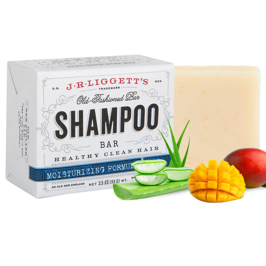 J·R·LIGGETT'S All-Natural Shampoo Bar, Moisturizing Formula - Supports Strong and Healthy Hair - Nourish Follicles with Antioxidants and Vitamins - Detergent and Sulfate-Free, One 3.5 Ounce Bar