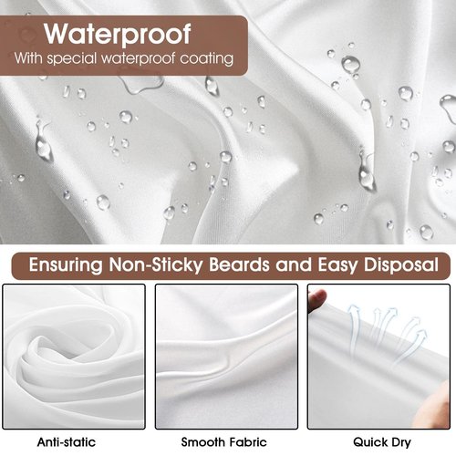 Beard Bib Trimmer Catcher, Gifts for Him Husband, Beard Hair Catcher for Sink, Personalized Gifts for Men, Waterproof Non-Stick Beard Cape with 4 Suction Cups, Grooming Accessories(Husband)