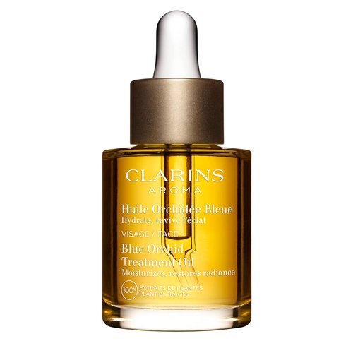Clarins Blue Orchid Face Oil Treatment - Hydrates, Revitalizes & Tones Skin | Minimizes Fine Lines | 100% Natural Extracts