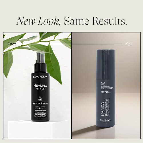 L’ANZA Healing Style Beach Spray - Medium Hold, Frizz Control & Shine Boost | UV & Heat Protection (3.4 Fl Oz)