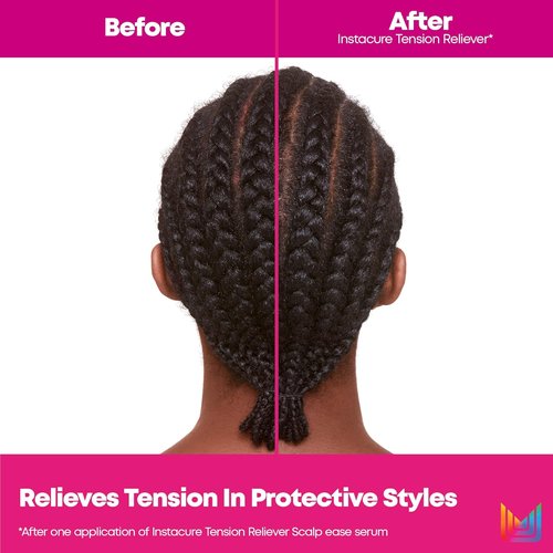 Matrix Instacure Tension Reliever Leave-In Scalp Serum - Moisturizes Dry and Irritated Scalp, Cools Tension in Braids, Protective & Tight Hairstyles, 6.8 Fl Oz