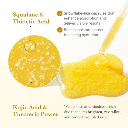 Medicube Kojic Acid Turmeric Serum - Soothing & Brightening Capsules for Troubled Skin | 1.01 fl. oz.