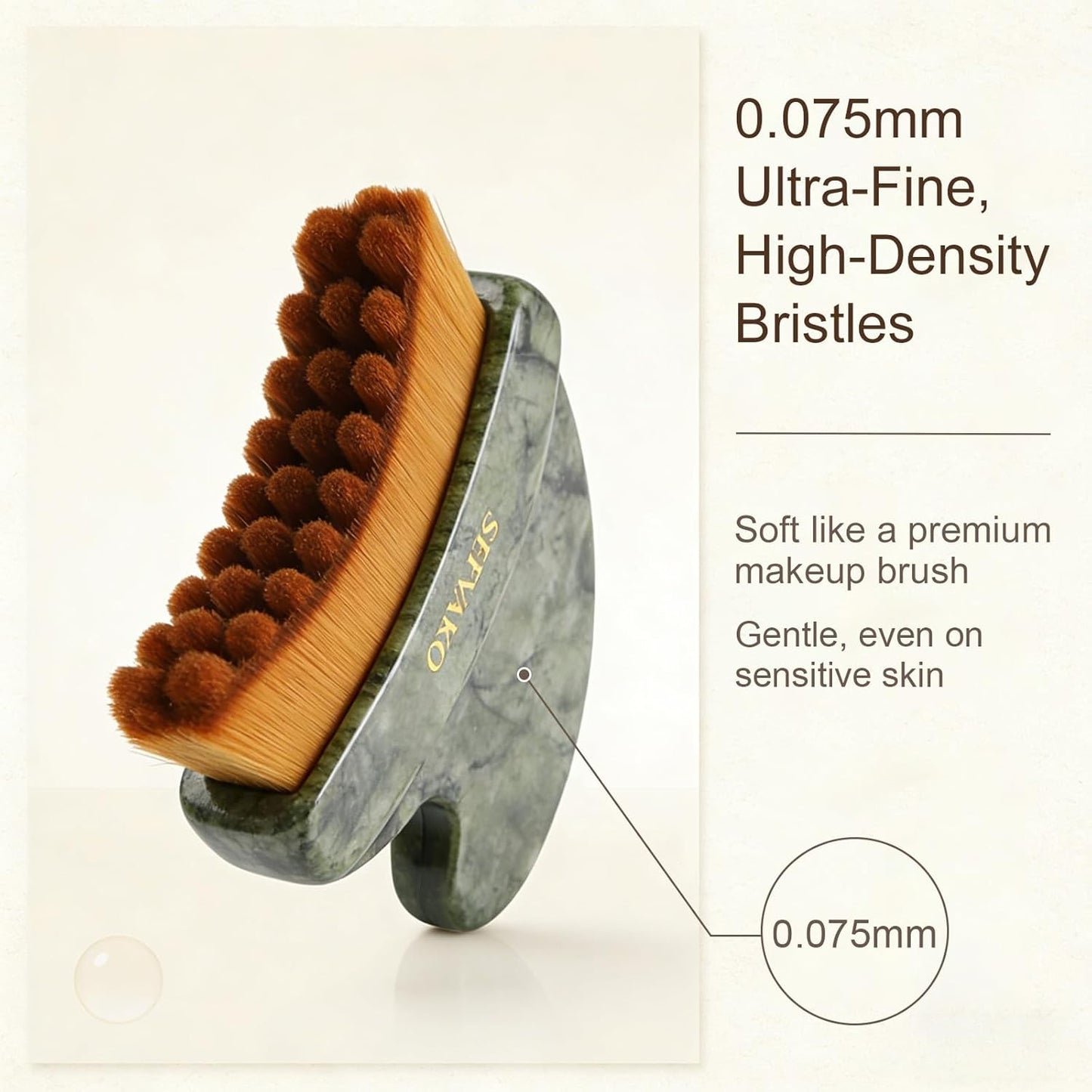 Skiennix Lymphatic Contour Face Brush Set - Ultra-Soft Gua Sha Tools for De-Puffing & Sculpting