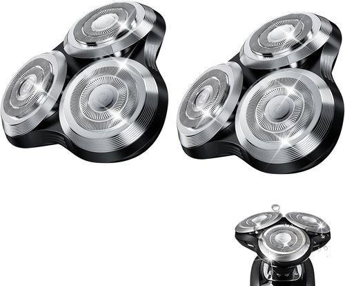 Philips Norelco SH90 Replacement Rotary Heads - Upgrade Double-Layer Precision Blades | 2-Pack for Men's Shaving