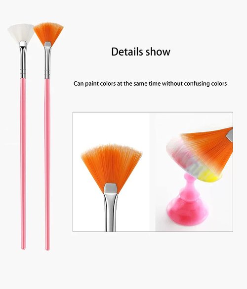 Professional 32PCS Nail Art Brush Set - Premium Nylon Bristle Dotting Pens, Striping Liner Brushes, Detailing Tools & Dust Cleaner for Salon & DIY Manicure