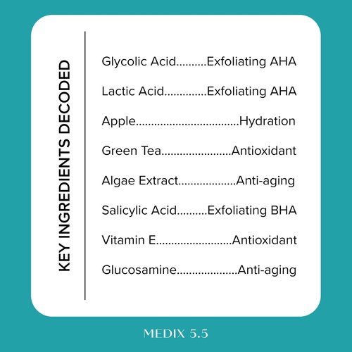 MEDIX Concentrated Body Gel Serum For Face & Body | Booster Skin Care Moisturizer Enhancing Serum To Supercharge Daily Skincare Routine | 20% Vitamin F, 10% AHA Exfoliant, & 3% Hyaluronic Acid