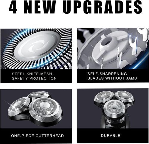 Philips Norelco SH90 Replacement Rotary Heads - Upgrade Double-Layer Precision Blades | 1 Pack