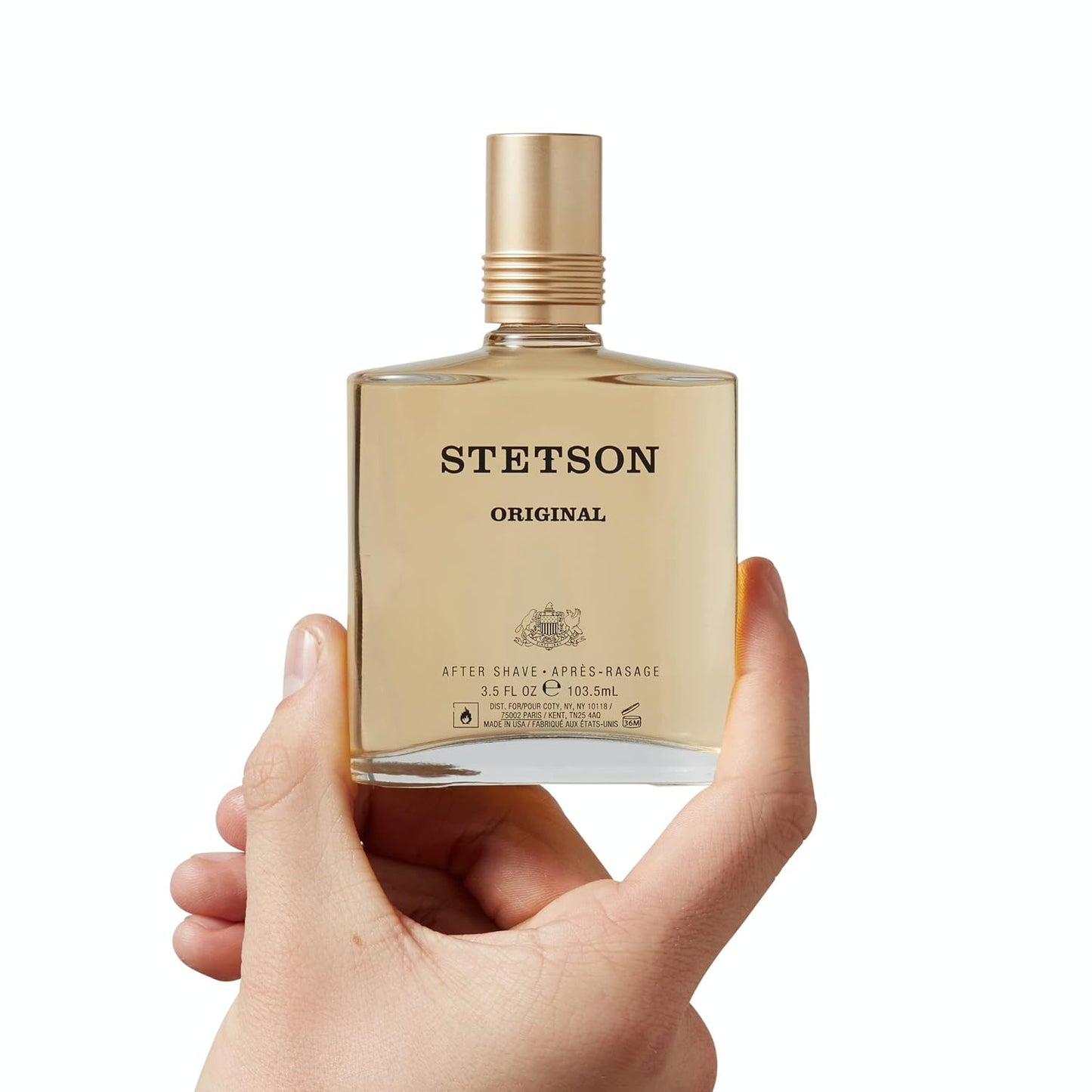 Stetson Original Aftershave - Earthy Woody Aroma Splash for Men | Citrus, Patchouli & Tonka Bean - 3.5 Fl Oz