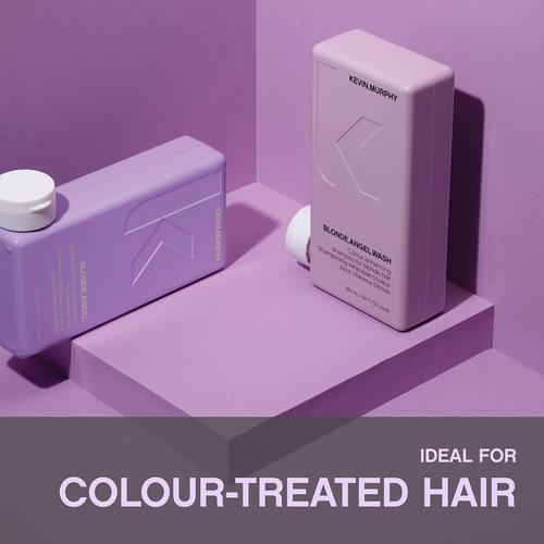 KEVIN.MURPHY Blonde.Angel.Wash - Purple Shampoo for Blonde & Grey Hair - Colour Safe & Sulphate Free - 250 mL / 8.4 fl oz