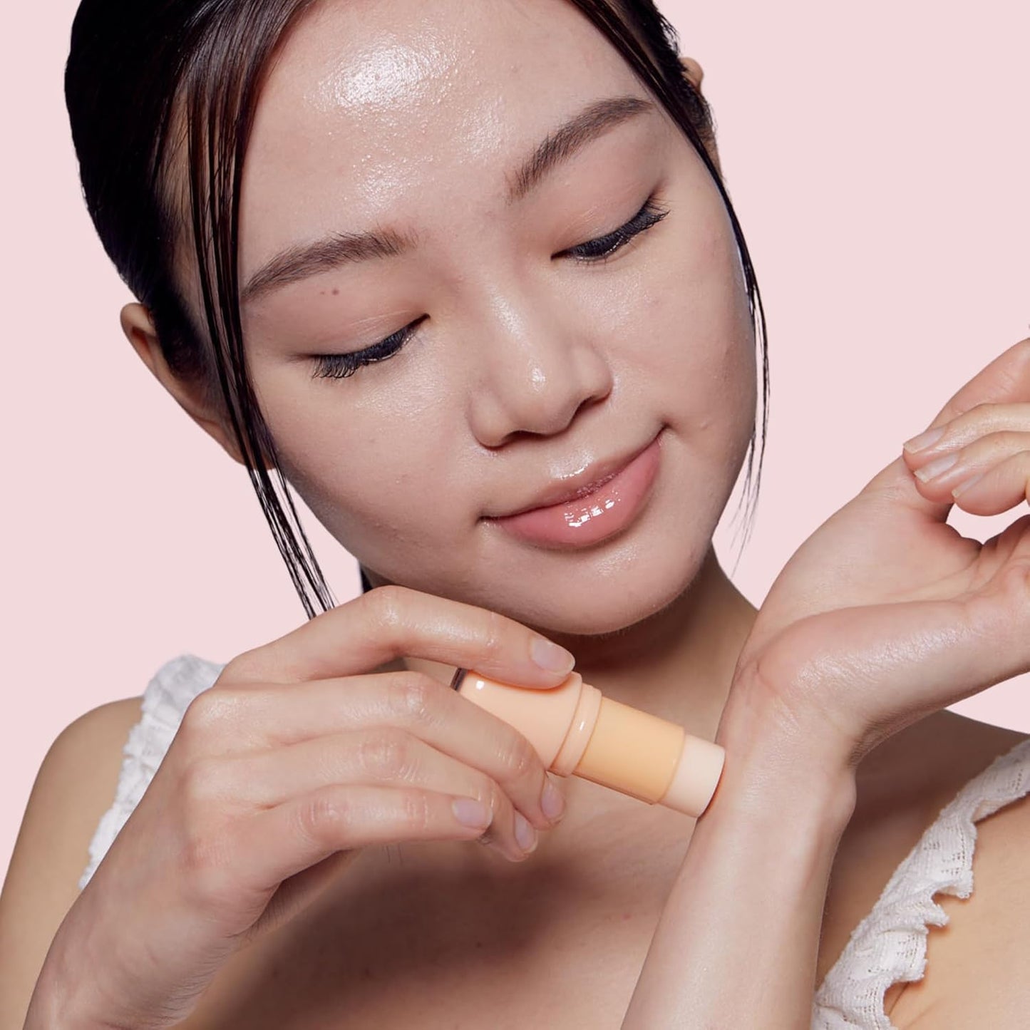 TONYMOLY Bebe Bunny Pocket Bar Solid Perfume Stick for Women - Long-Lasting Bergamot, Orange, Rose & Orchid - Travel Size, Cute K-Beauty Gift, Easter Basket Stuffer