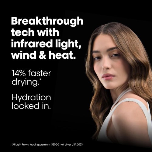 AirLight Pro Hair Dryer - Infrared Technology for Fast Drying, Safe for All Hair Types