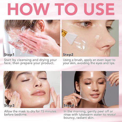 Frovetani Collagen Night Mask - Hydrolyzed Collagen Peel Off for Hydration & Elasticity | 150ml