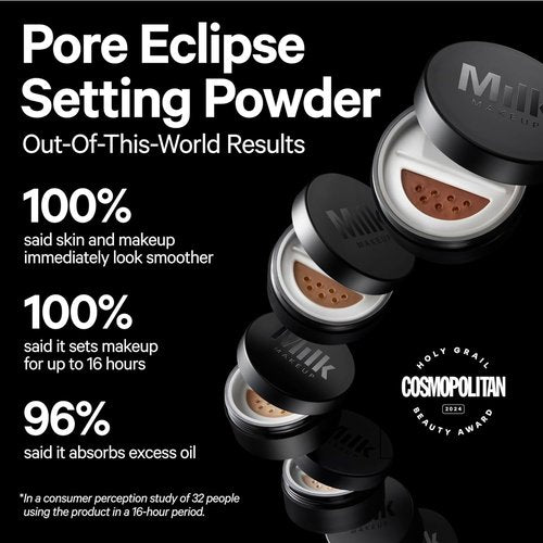 Milk Makeup Pore Eclipse Matte Translucent Setting Powder - Controls Shine & Blurs Pores for 16-Hour Wear