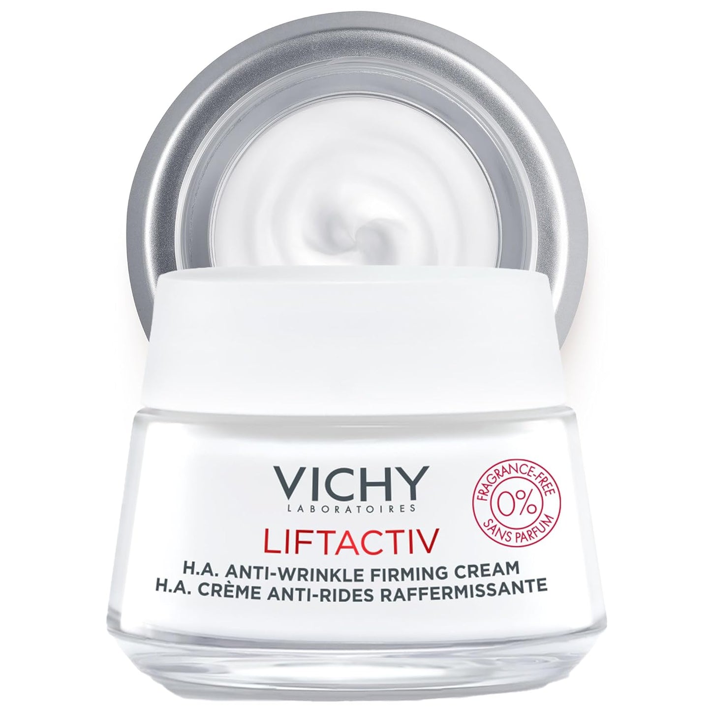 Vichy LiftActiv H.A. Anti-Wrinkle Firming Cream - Vitamin C & Hyaluronic Acid for Smoother, Plumper Skin