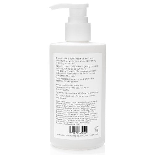 PURE FIJI Coconut Milk Shampoo - Nourishing Hydration for Soft, Silky Hair | 9.47 Fl. Oz (280ml)