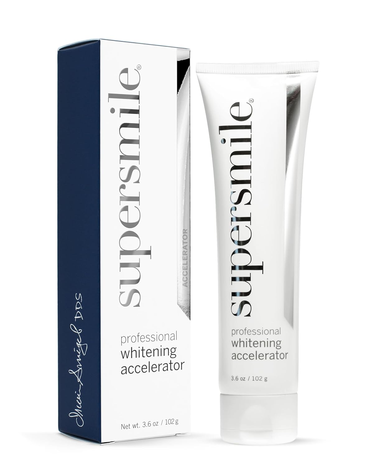 Supersmile Professional Whitening Accelerator - Powerful, Sensitivity-Free Whitening - Safe for Dental Restorations (3.6 Oz)