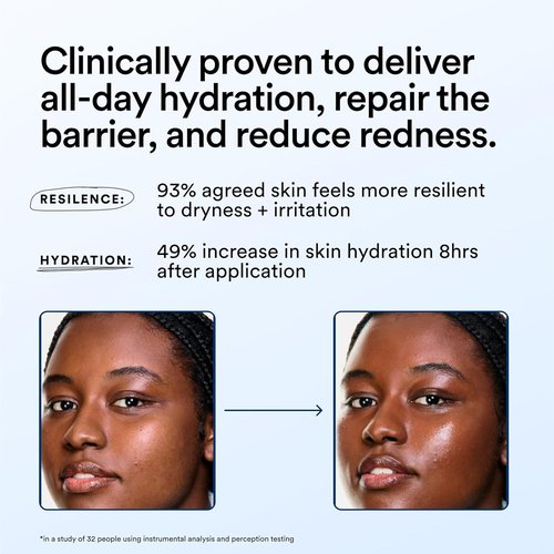Experiment Molecular Mesh Barrier Repair Face Moisturizer - Soothing Lightweight Cream for Strength & Redness Relief - 2 FL OZ Vegan Formula for Sensitive Skin