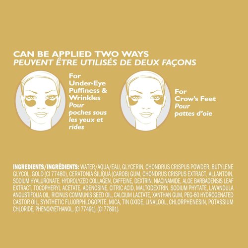 Peter Thomas Roth | 24K Gold Hydra-Gel Eye Patches | Anti-Aging Lift & Firm Treatment (Pack of 2)