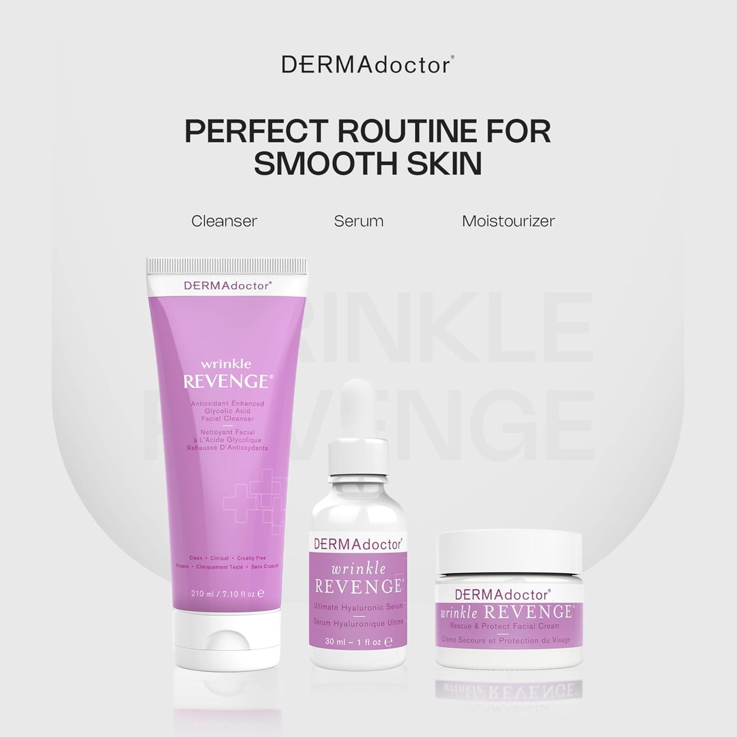 DERMAdoctor Glycolic Acid Face Wash - Exfoliating Cleanser with Antioxidants for Radiant Skin