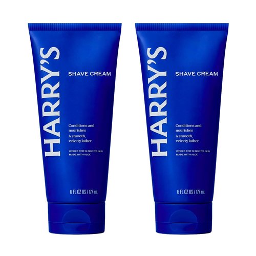Harry's Shaving Cream for Men - Aloe & Eucalyptus Formula | 2 Pack, 6 oz - Conditions Skin & Softens Hair