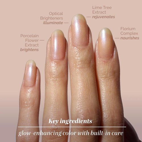 LONDONTOWN Illuminating Nail Concealer - Brightening Nail Polish & Strengthener for Damaged Nails | 0.4 Fl Oz