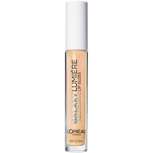 L'Oreal Paris Holographic Lip Gloss - Iridescent Pearls for Ethereal Shine | Gold, 0.1 fl oz
