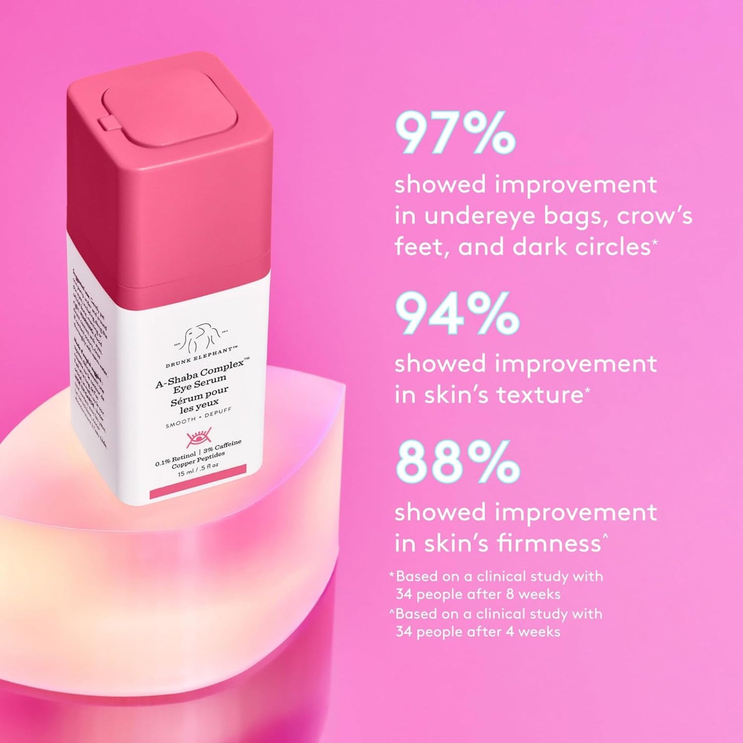 Drunk Elephant A-Shaba Complex Eye Serum - .1% Retinol for Youthful Skin | Clean Clinical Formula