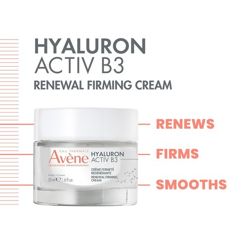 Avène Hyaluron Activ B3 Firming Cream - Hydrating Anti-Aging Formula for Youthful Skin