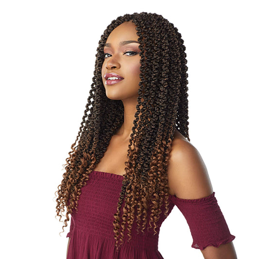 Sensationnel Crochet braids Lulutress 3X Pre-Looped 3D Passion Twist 18" (1-PACK, 1B)