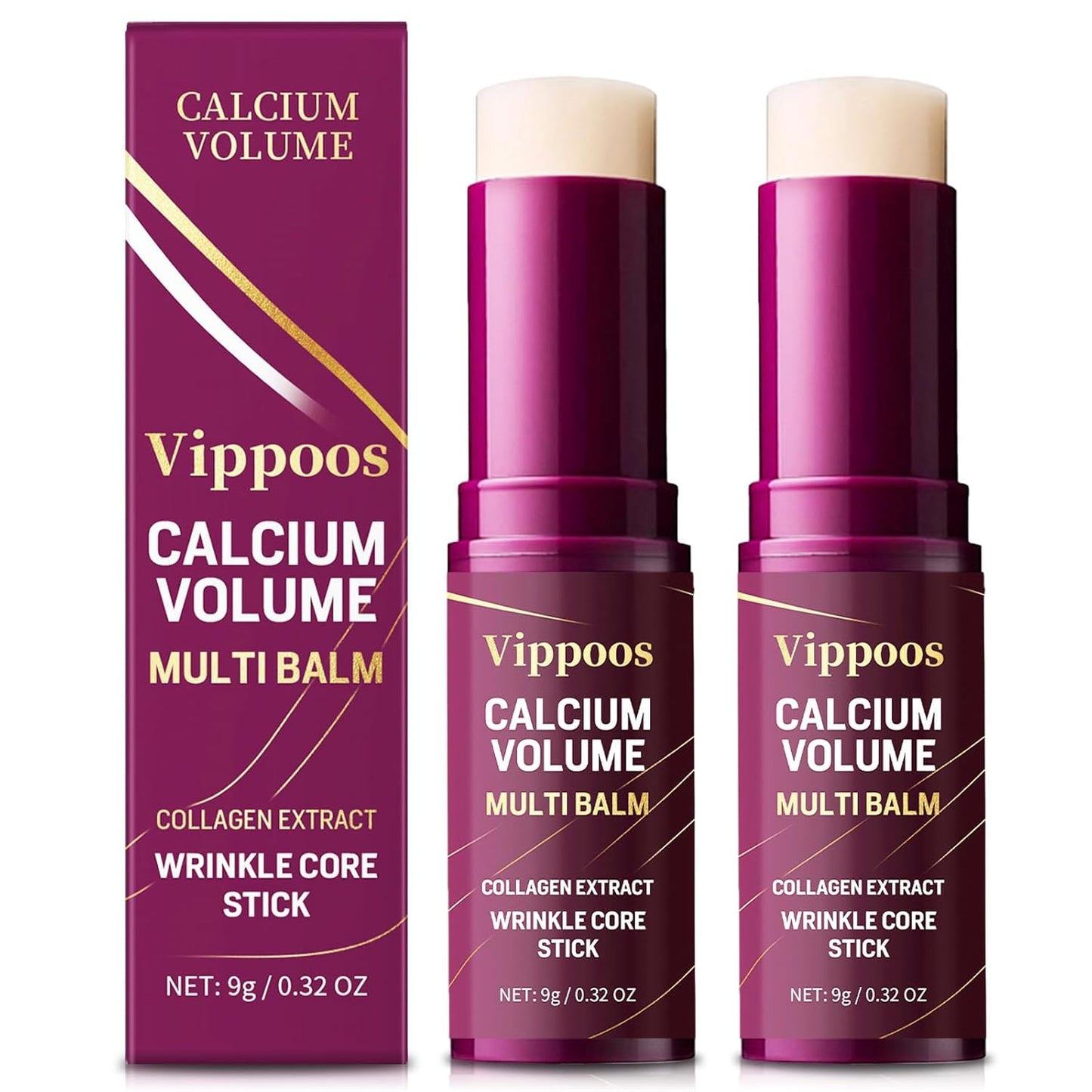 Skiennix Calcium Multi Balm Stick - Hydrating Anti-Aging Cream for Face, Eyes & Neck | 2-Pack