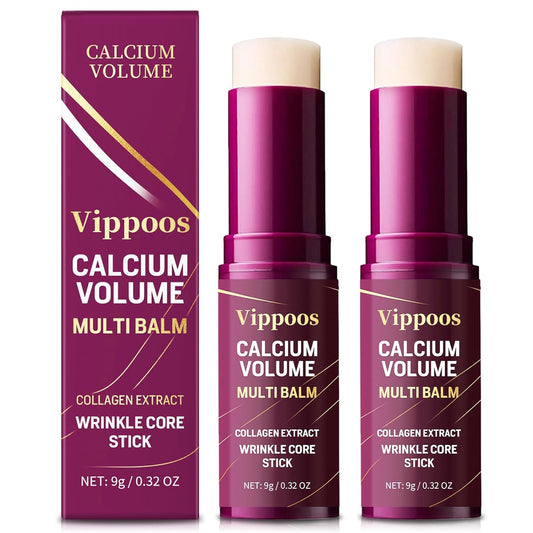 Skiennix Calcium Multi Balm Stick - Hydrating Anti-Aging Cream for Face, Eyes & Neck | 2-Pack