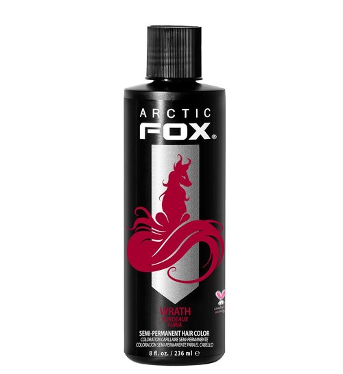 ARCTIC FOX Semi-Permanent Hair Color Dye - Vegan & Cruelty-Free | 8 Fl Oz, Wrath Shade