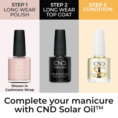 CND Vinylux Nail Polish - Longwear Nude Color with Gel-Like Shine | Chip Resistant, 0.5 Fl Oz