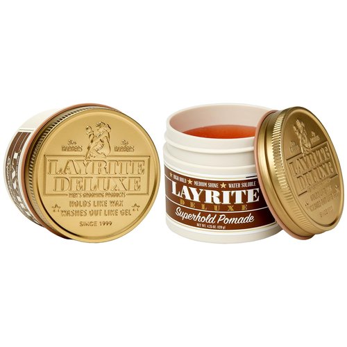 Layrite Deluxe Superhold Hair Pomade - Maximum Hold & Shine | 4.25 oz | 2 Pack