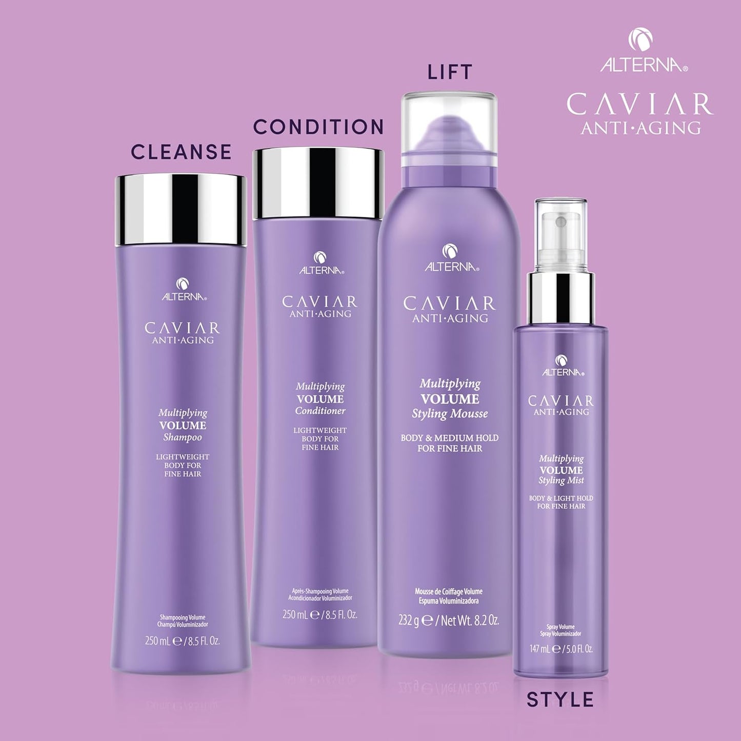 Alterna CAVIAR Anti-Aging Volume Conditioner - Boosts Thickness for Fine Hair | Sulfate Free Formula