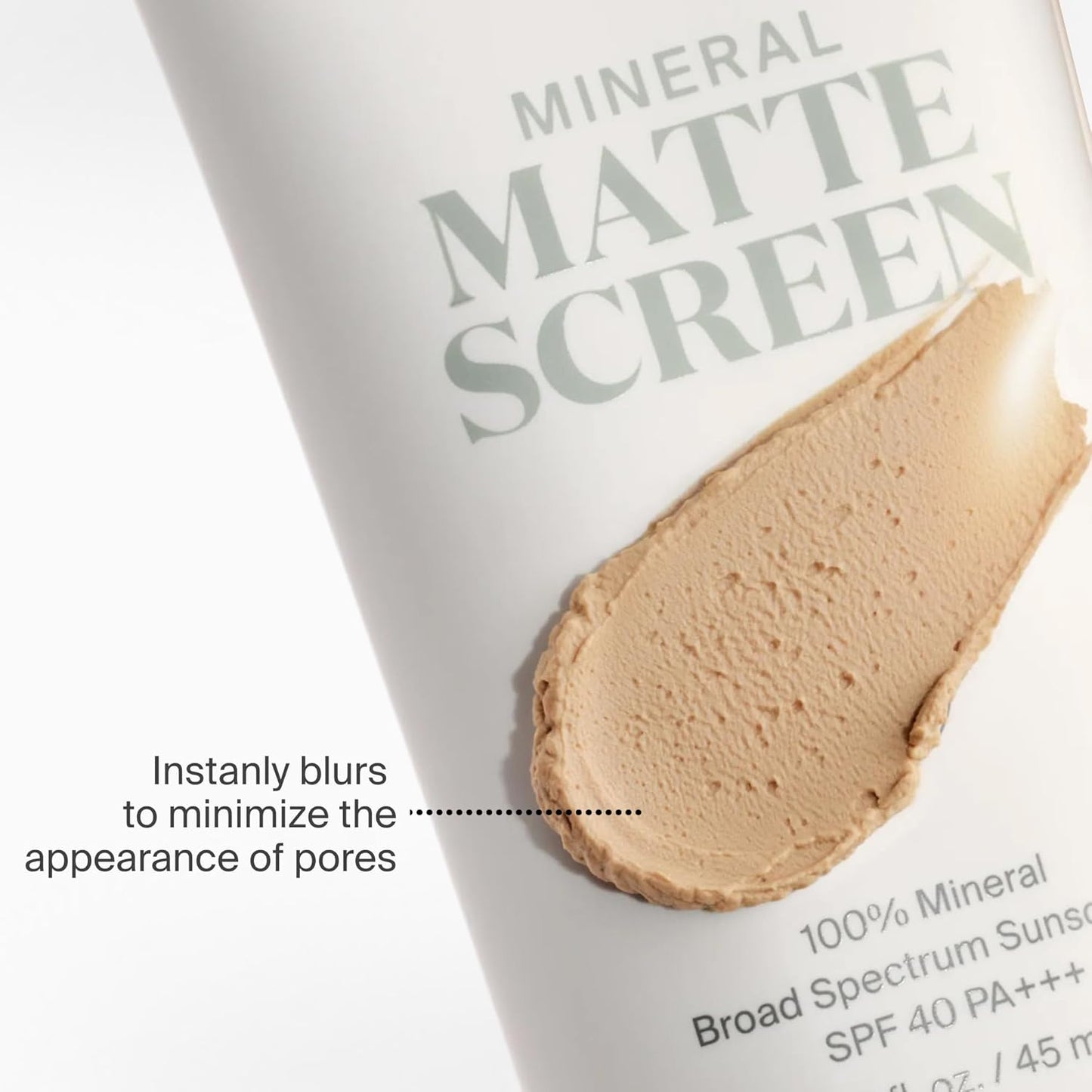 Supergoop! Mineral Mattescreen SPF 40 - Oil-Free Broad Spectrum Sunscreen - Minimizes Pores & Controls Shine - 45 mL - Golden Hour