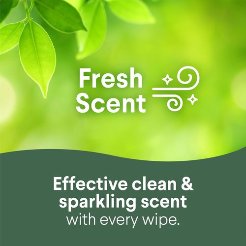 Clorox Disinfecting Cleaning Wipes - Bleach-Free Fresh Lemon Scent | 75 Count, Pack of 3 for Allergy Season