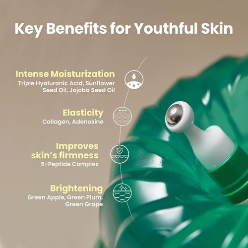 AXIS-Y Vegan Collagen Eye Serum - Triple Hyaluronic Acid & Peptide Formula for Elasticity | 0.33 fl. oz.