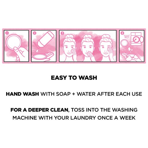 Garnier Micellar Cleansing Eco Pads, Reusable, 3 Ultra-soft Microfiber Pads, 1 Count (Packaging May Vary)