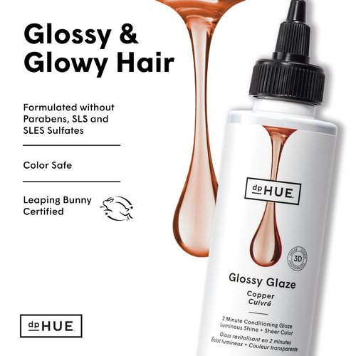 dpHUE Glossy Glaze - Caramel In-Shower Liquid Hair Gloss for Luminous Shine | Paraben & Sulfate Free
