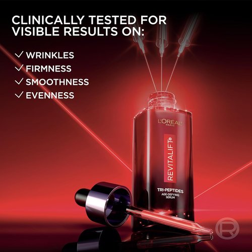 L'Oreal Paris Revitalift Triple Power Face Serum - Anti-Aging Formula for Wrinkle Reduction & Skin Firming