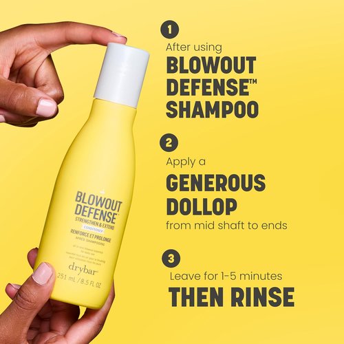 Drybar Blowout Defense Conditioner - Lightweight Hydrating Formula, Reduces Breakage & Detangles